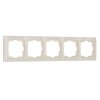 Werkel W0052003 Рамка из поликарбоната на 5 постов Snabb Basic слоновая кость