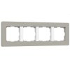 Werkel W0043067 W0043067/ Рамка на 4 поста Split (дымчатый/белый, soft-touch)
