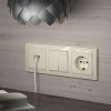 Werkel W1120001 Выключатель двухклавишный белый