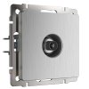 Werkel W1183009 ТВ-розетка оконечная cеребряный рифленый