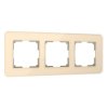 Werkel W0032443 Рамка из стекла на 3 поста Elite айвори