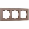 Werkel W0031142 Рамка из стекла на 3 поста Favorit латте