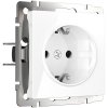 Werkel WL01-SKG-01-IP20 Розетка с заземлением (белый)