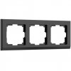 Werkel WL04-Frame-03-black Рамка Werkel на 3 поста (черный) WL04-Frame-03-black