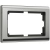Werkel W0081602 Рамка из металла для двойной розетки Metallic глянцевый никель