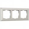 Werkel WL07-Frame-03 Рамка Werkel Antik на 3 поста (жемчужный)