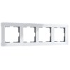 Werkel W0042701 Рамка из акрила на 4 поста Acrylic белый