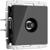 Werkel W1183048 ТВ-розетка оконечная черный акрил