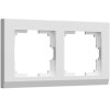 Werkel W0021801 Рамка из поликарбоната на 2 поста Stark белый