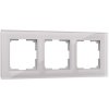 Werkel W0031117 Рамка из стекла на 3 поста Favorit дымчатый