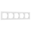 Werkel W0052401 Рамка из поликарбоната на 5 постов Hammer белый