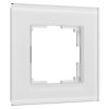 Werkel W0013101 Рамка из стекла на 1 пост Senso белый soft-touch