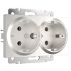 Werkel WL13-SKG-02-IP20 Розетка двойная с заземлением