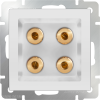 Werkel WL01-AUDIOx4 Акустическая розетка