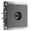 Werkel W1183004 ТВ-розетка оконечная графит рифленый