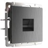 Werkel W1181004 Розетка Ethernet RJ-45 графит рифленый