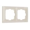 Werkel W0022003 Рамка из поликарбоната на 2 поста Snabb Basic слоновая кость