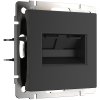 Werkel W1182208 Розетка двойная Ethernet RJ-45 черный матовый