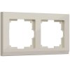 Werkel W0021803 Рамка из поликарбоната на 2 поста Stark слоновая кость