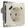 Werkel W1171703 Розетка с заземлением, шторками и USB тип A+C слоновая кость