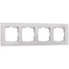 Werkel W0041117 Рамка из стекла на 4 поста Favorit дымчатый
