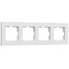 Werkel W0042961 Рамка из поликарбоната на 4 поста Slab белый софт