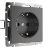 Werkel WL04-SKGS-01-IP44 Розетка с заземлением и шторками
