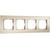 Werkel W0043111 Рамка из стекла на 4 поста Senso шампань soft-touch