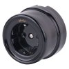 Werkel W5671008 Розетка с заземлением черный ретро