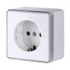 Werkel WL15-02-02 Розетка с заземлением и шторками Gallant (белая) (a051582) Werkel Накладные механизмы Gallant белые W5071101-95657