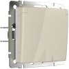 Werkel WL03-SKGSC-01-IP44-ivory Розетка влагозащ. с зазем. с защит. крышкой и шторками