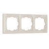 Werkel W0032003 Рамка из поликарбоната на 3 поста Snabb Basic слоновая кость