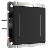 Werkel W4523008 Умный сенсорный выключатель двухклавишный черный