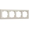 Werkel W0041803 Рамка из поликарбоната на 4 поста Stark слоновая кость