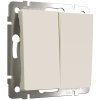 Werkel W1120062 Выключатель двухклавишный айвори матовый