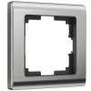 Werkel WL02-Frame-01 Рамка Werkel Metallic на 1 пост в цвете «глянцевый никель», артикул WL02-Frame-01