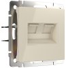 Werkel W1181103 Розетка двойная Ethernet RJ-45 слоновая кость