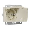 Werkel W1172203 Розетка двойная влагозащ. с зазем. с защит. крышками и шторками слоновая кость
