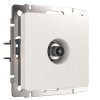 Werkel W1183013 ТВ-розетка оконечная перламутровый рифленый