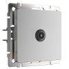 Werkel W1184006 ТВ-розетка проходная серебряный