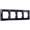 Werkel W0041208 Рамка из стекла на 4 поста Diamant черный