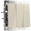Werkel WL03-SW-3G-ivory Выключатель трехклавишный