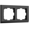 Werkel W0021808 Рамка из поликарбоната на 2 поста Stark черный