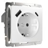 Werkel W1171701 Розетка с заземлением, шторками и USB тип A+C белый
