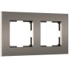 Werkel W0022963 Рамка из поликарбоната на 2 поста Slab бронза софт