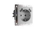 Werkel WL06-SKGS-USBx2-IP20 Розетка с заземлением, шторками и USBх2