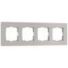 Werkel W0043117 Рамка из стекла на 4 пост Senso дымчатый soft-touch