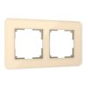 Werkel W0022443 Рамка из стекла на 2 поста Elite айвори