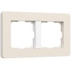Werkel W0023066 W0023066/ Рамка на 2 поста Split (айвори/белый, soft-touch)