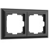 Werkel W0022208 Рамка из пластика на 2 поста Fiore черный